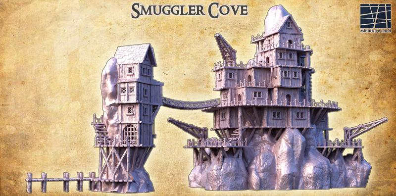 Smuggler Cove Tabletop Terrain 28 MM