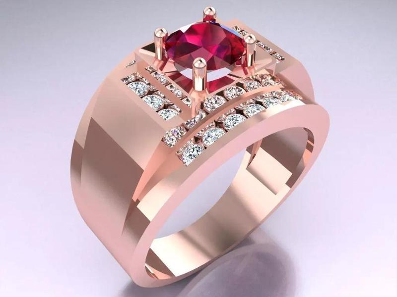 Diamond Ring - Mens Rings -  N3253