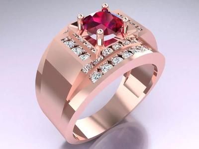 Diamond Ring - Mens Rings -  N3253