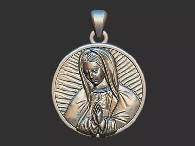Virgin of Guadalupe Old Medal