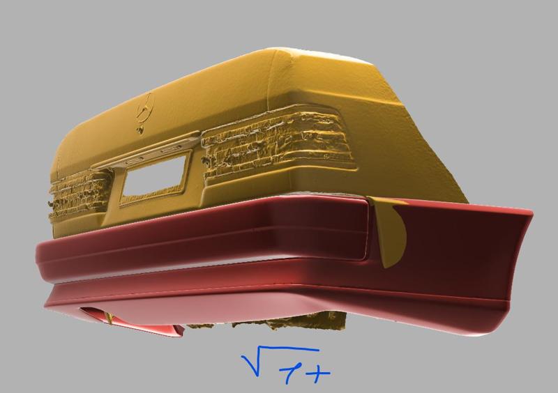 Rear bumper for car Mercedes w201 190