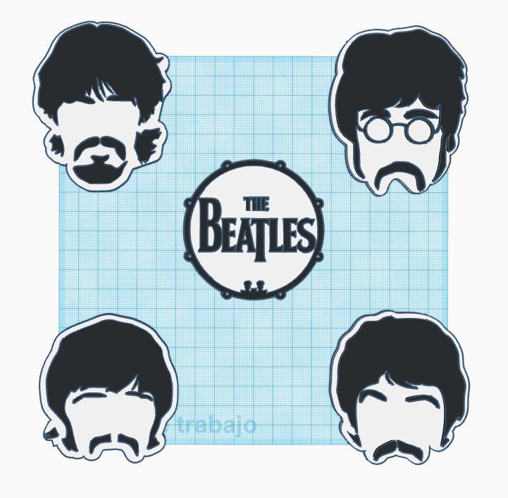 The Beatles Fridge Magnets, Wall Art, Keychain multicolor