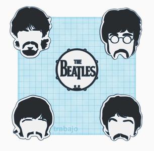 The Beatles Fridge Magnets, Wall Art, Keychain multicolor
