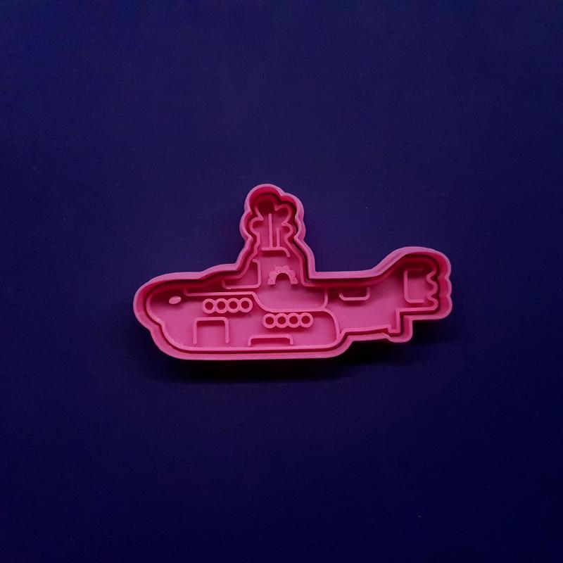 Yellow Submarine Cookie Cutter Submarine Cookie Cutter
