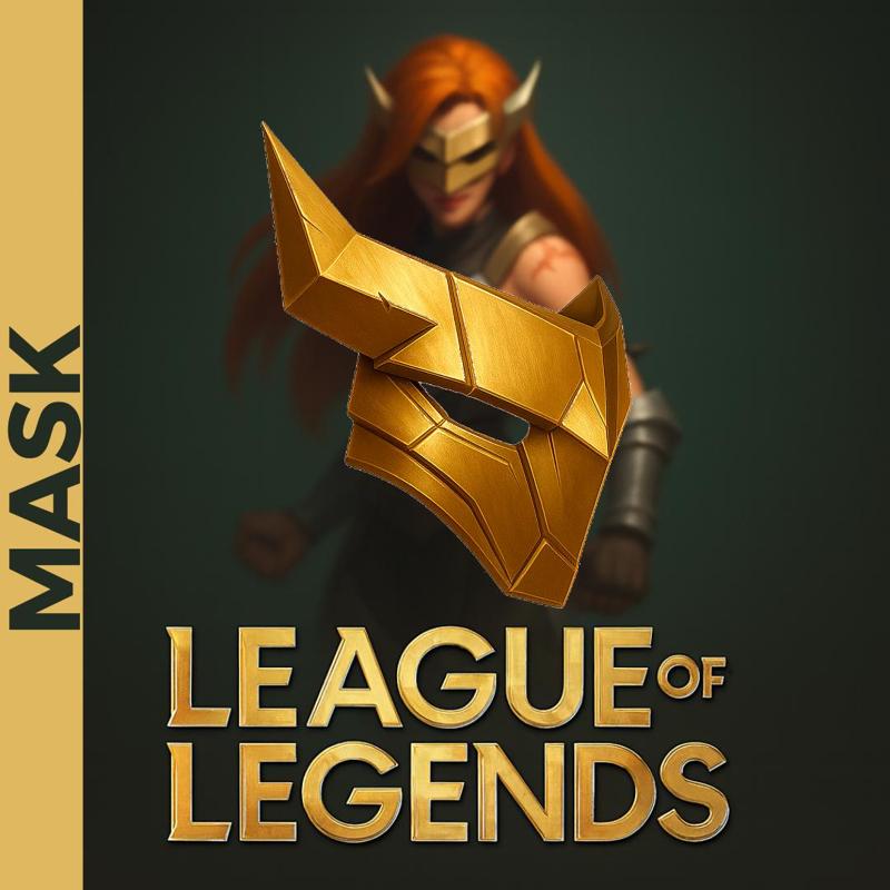 Katarina Chosen of the Wolf League of Legends MASK STL files for Cosplay or decoration