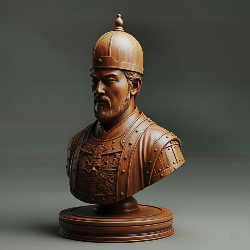 Medieval Chinese Soldier Pawn Chess Piece