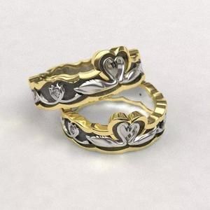 Swans wedding bands - original