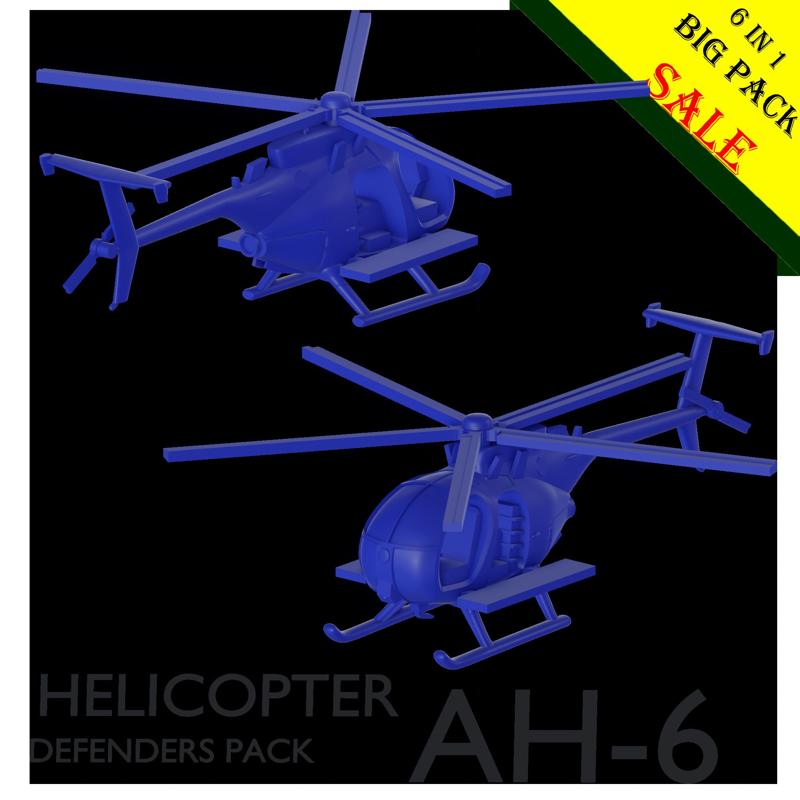 AH-6 HELICOPTER  ALL IN ONE (6 IN1)