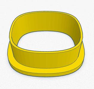 Clay Cutter Rounded Square 1.25"