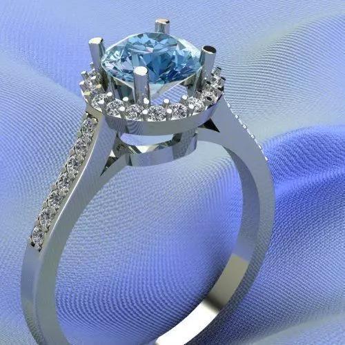 Tiffany Style Engagement Diamond Ring