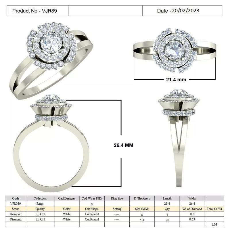 Iight Weight Engagement Ring