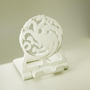 TARGARYEN 3-HEADED DRAGON 3D CELL PHONE HOLDER - 3D PRINTING