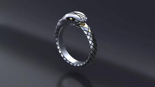 Uroboros Ring CNC model  or