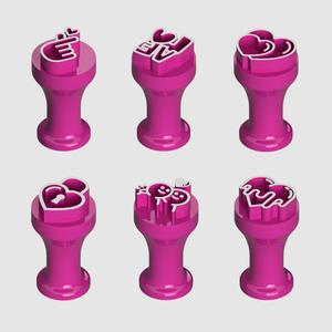 Marker stamps for brigadeiros and sweets - Valentine's Day