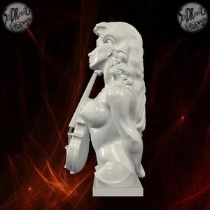 Marble Muse with Violin – SoliDRawinGs SG905