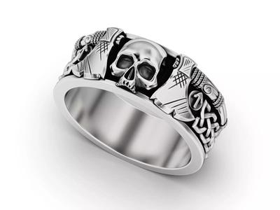 Viking Skull Warrior Ring