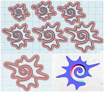Splash polymer clay cutter set