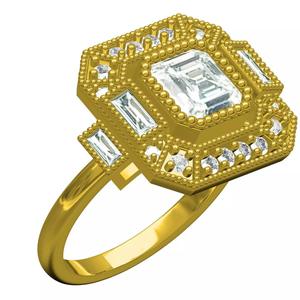 Unique Diamond Vintage Ring