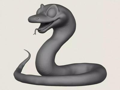 Snake Toy Print Ready 3D Model