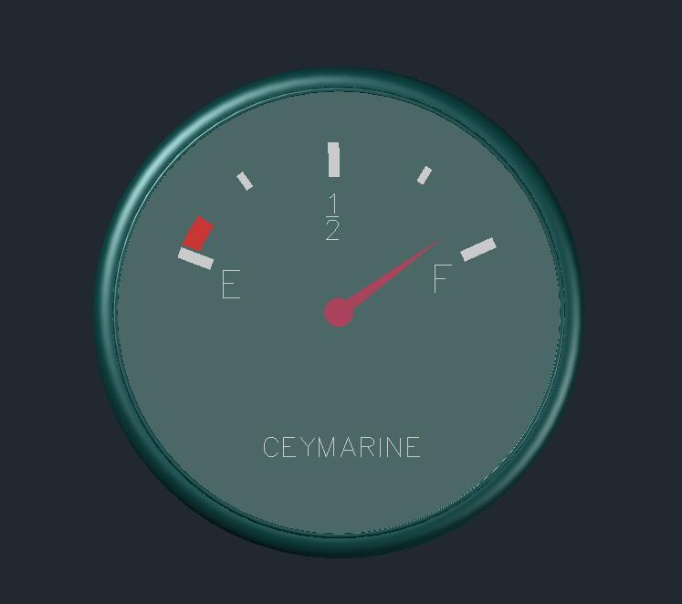Fresh Water Level Indicator Panel – DWG CAD File (Marine Use)