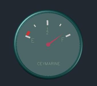 Fresh Water Level Indicator Panel – DWG CAD File (Marine Use)