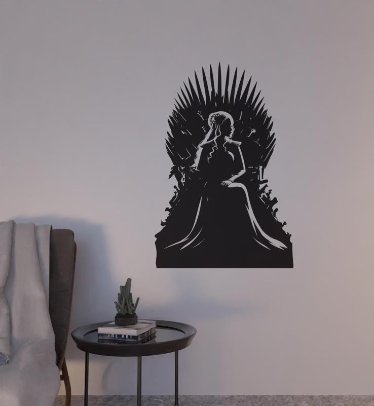 Game of Thrones Daenerys Targaryen Throne 2d Wall Art