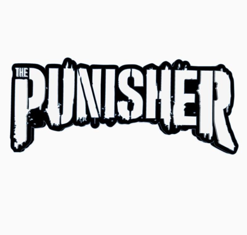 MARVEL's THE PUNISHER V2 Logo Display by MANIACMANCAVE3D