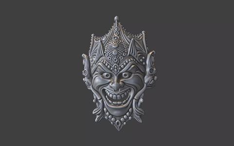 venice style carnaval jester mask ring