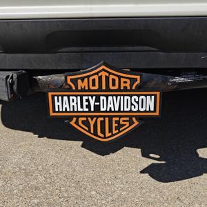 Harley Davidson Giant Awesome Hitch Cover  (2 Inch Tailer Hitch Cover) BIG, 9.6 Inches!