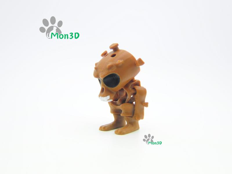 ARTICULATED BONE CUTE KEYCHAIN BY MON3D, HAPPY HALLOWEEN, HALLOWEEN, PUMPKIN, GIFT, KEYCHAIN, ARTICULATED TOYS, HOLIDAY DECOR, UNIQUE HOLIDAY GIFT