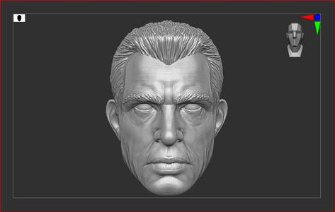 Sandman Spiderman 3 head sculpture for articulated action figures