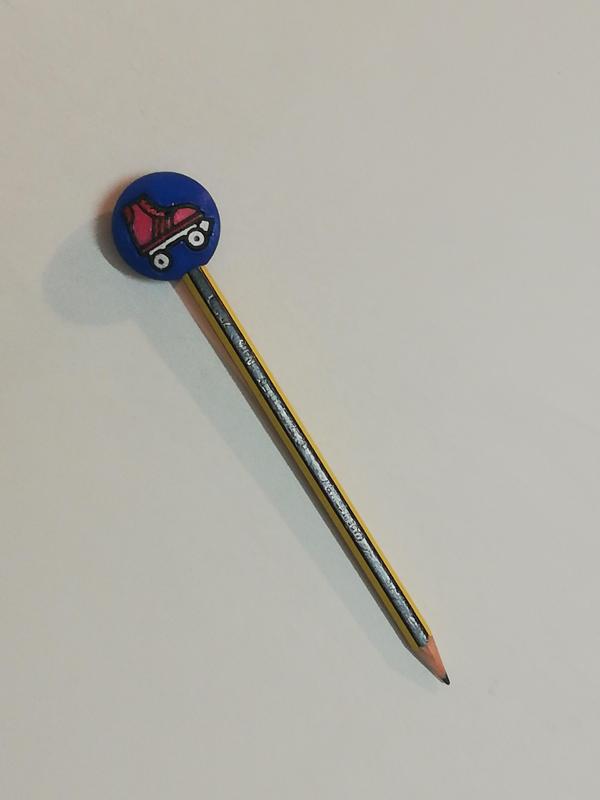 Roller pencil cap