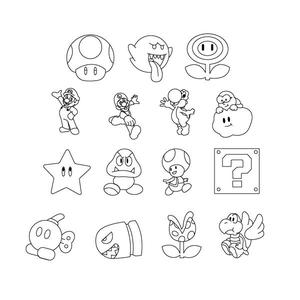 super mario bros cookie cutters