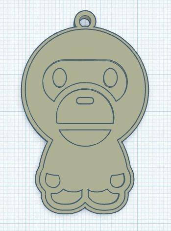 Baby Milo keychain (Bape)