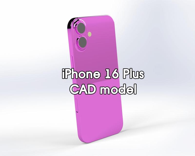 iPhone 16 Plus CAD Model