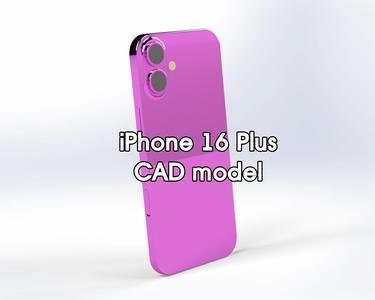 iPhone 16 Plus CAD Model