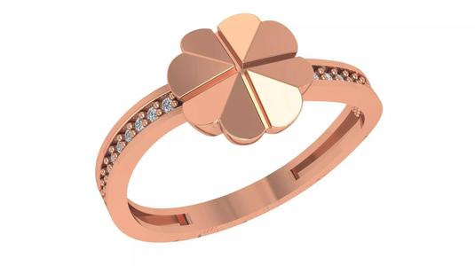 Flower Light wt minimalist Ring 3dm stl renders