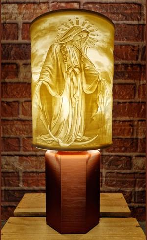 Lithophane The Virgin Mary