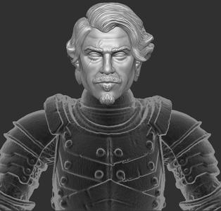 Baldur's Gate Sir Lucien Custom Head