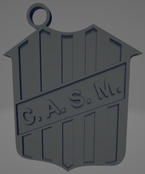 Llavero bicolor del equipo San Martín de Tucumán