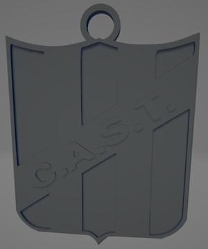 Llavero bicolor del Club Atlético San Telmo