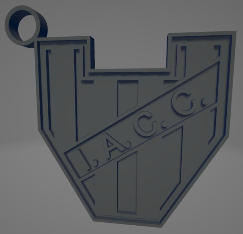 Llavero bicolor del club Instituto Atlético Central Córdoba