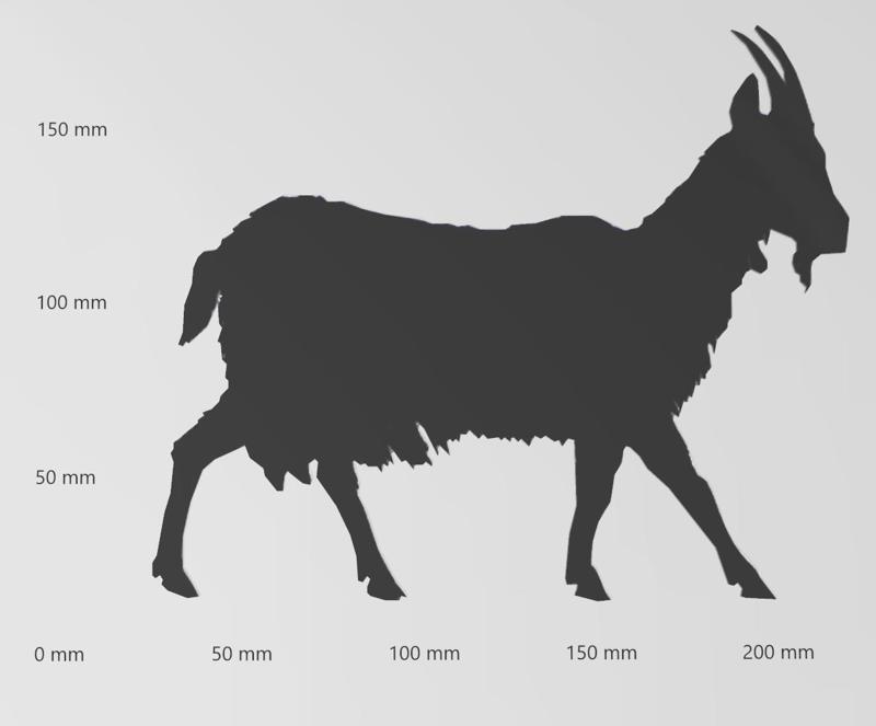 Wandtattoo Hausziege