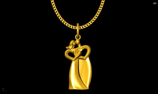couple love pendant charm