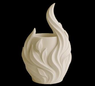 Flame Sculptural Vase - Organic and Modern Design