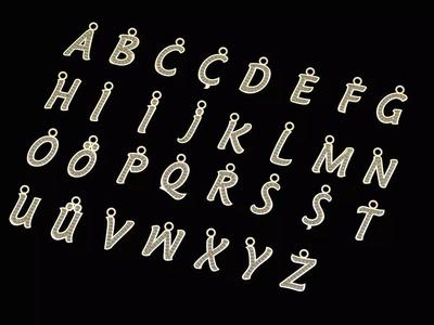 Alphabets Letter Pendants - 31 Letters