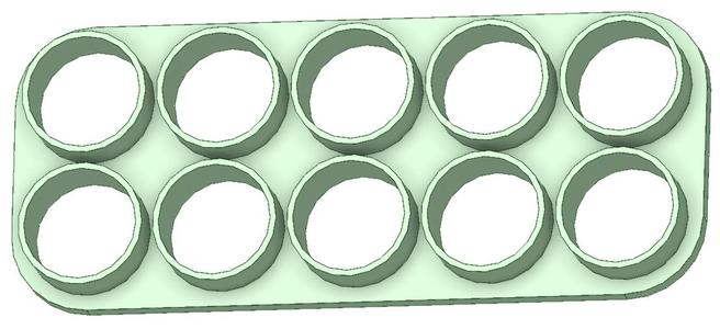 Multicutter circles 15mm x 10 units cutter