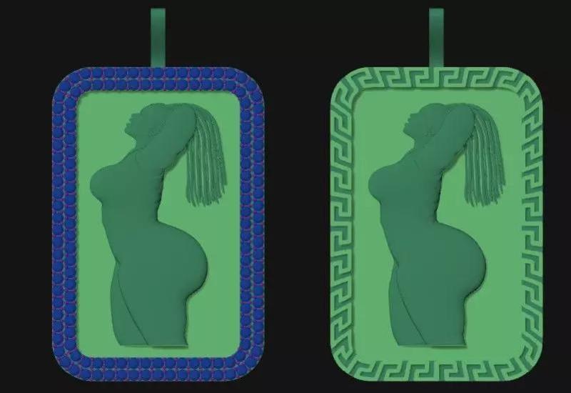 Hip Hop Lady Pendant