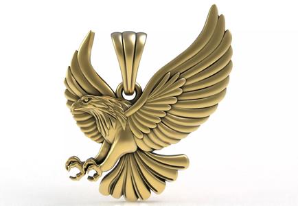 Antique Falcon Pendant