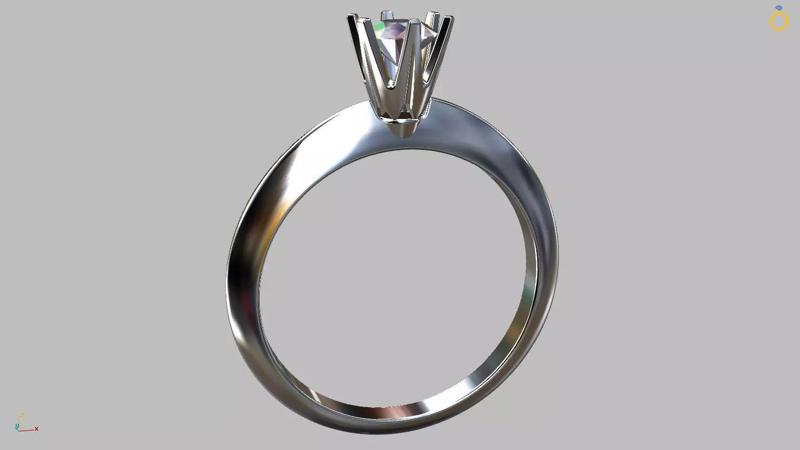 Solitaire Ring 4 40mm Gem